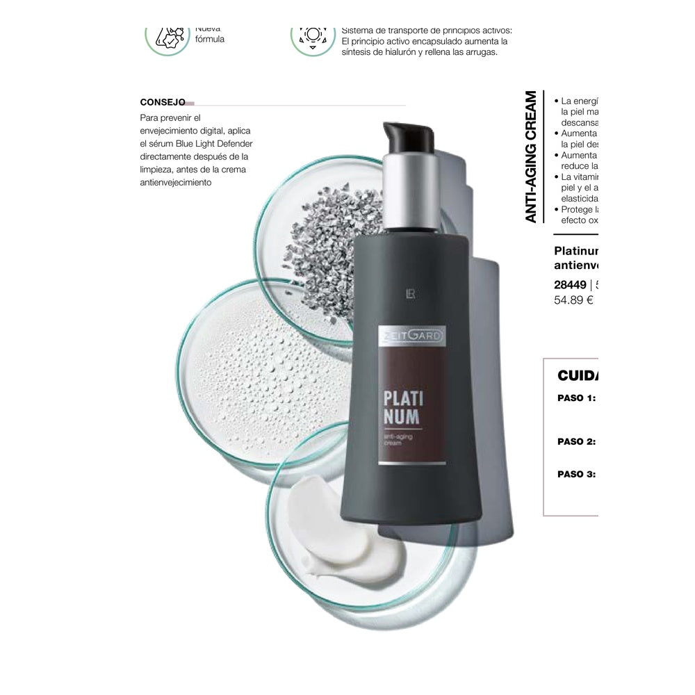 Platinum Crema antienvejecimiento