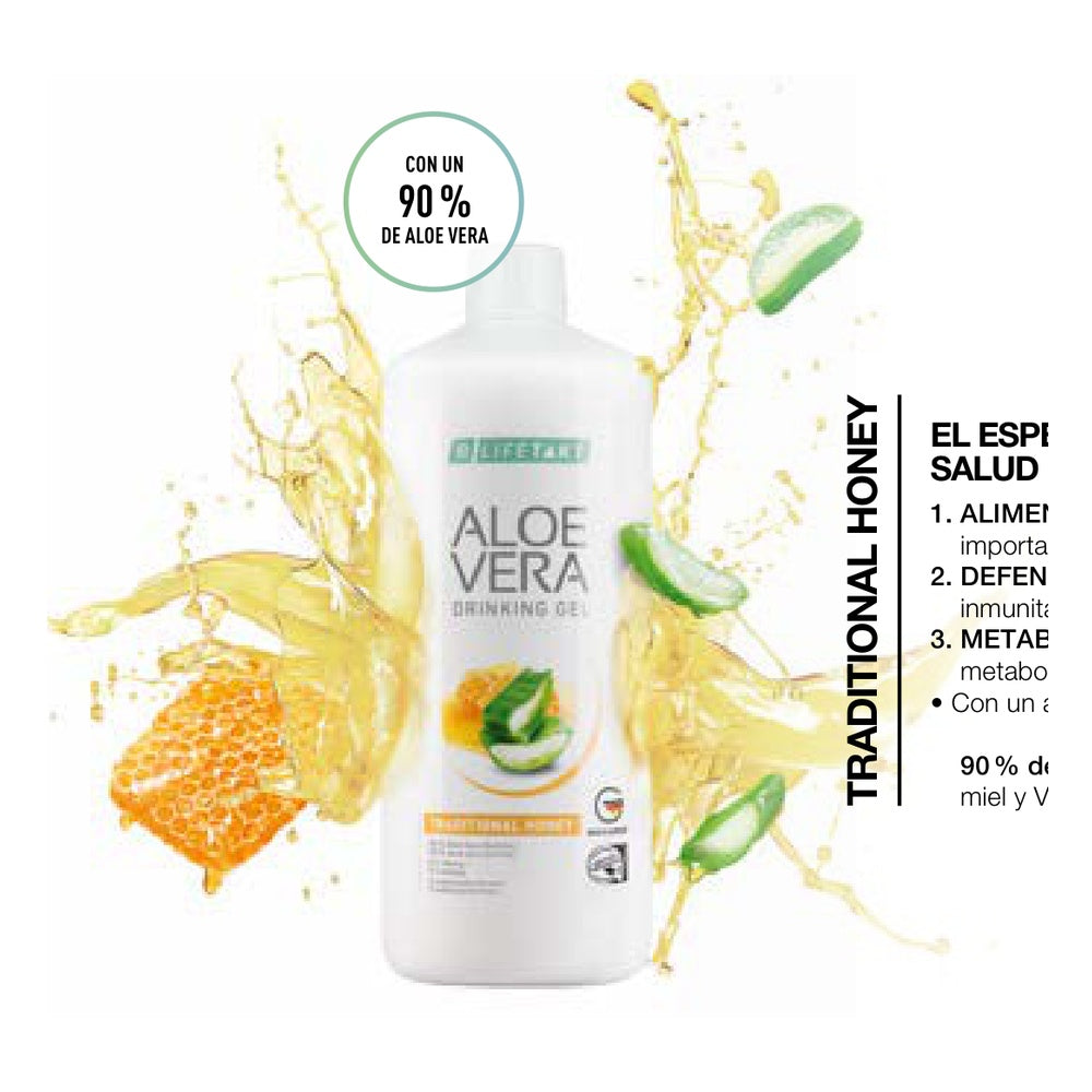 Aloe Vera Gel Bebible Sabor a miel